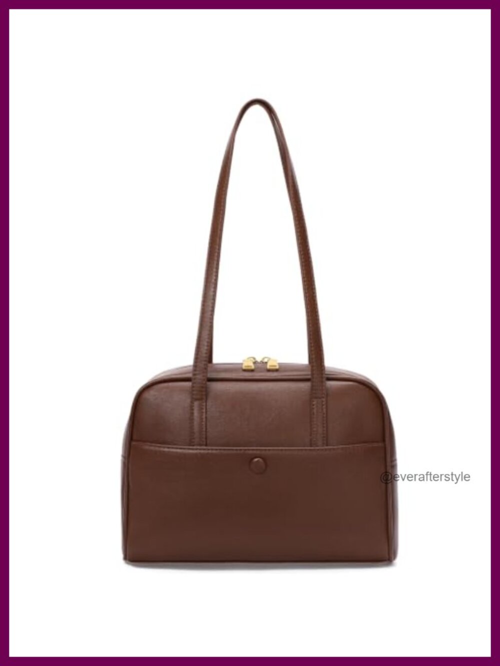 PU Leather Swing Zip Top Handle Hobo Shoulder Bag Women Lightweight